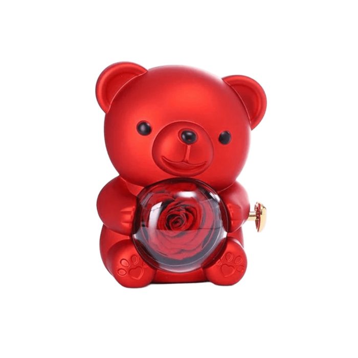 Eternal Rose Bear Gift Jewerlry Box