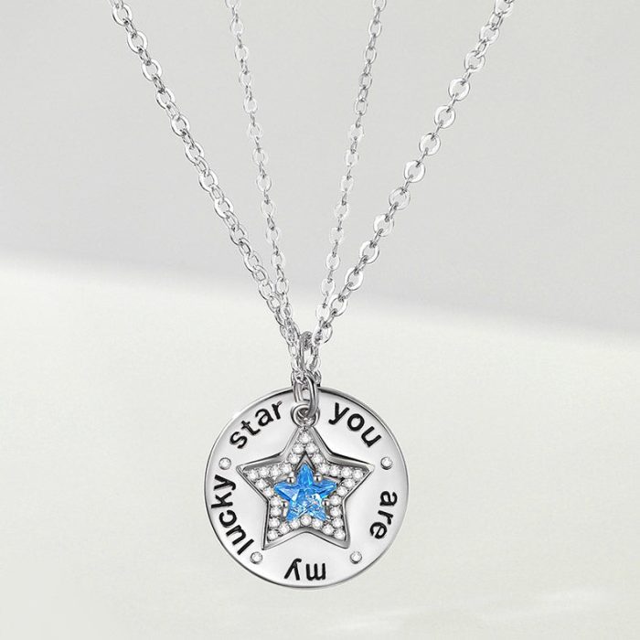 Eternal Rose S925 I You Are My Lucky Star Necklace For Couples Gift Sets - Image 4