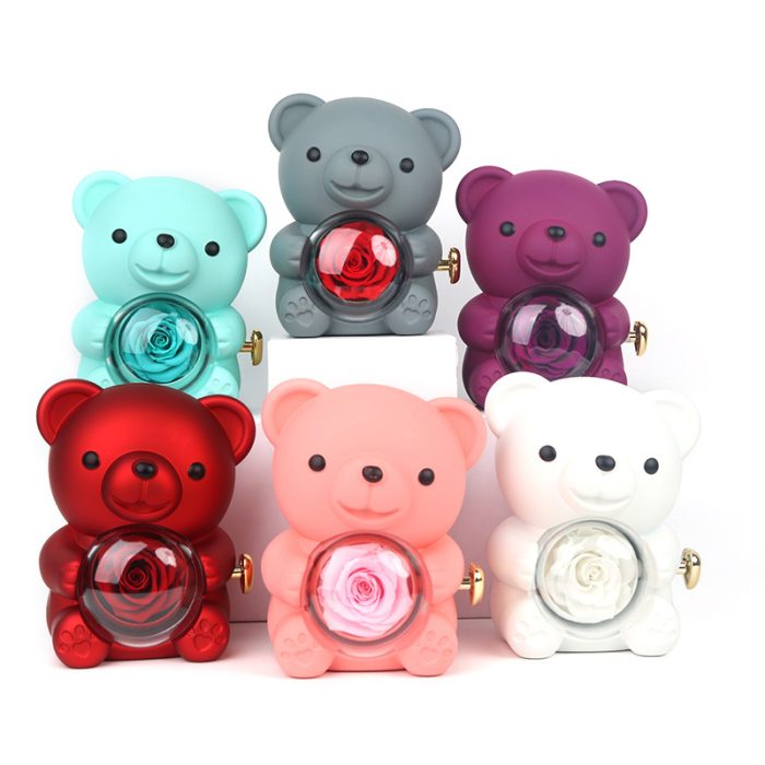 Eternal Rose Bear Gift Jewerlry Box - Image 2