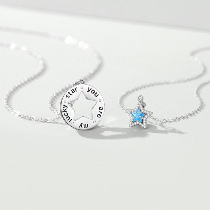 Eternal Passion S925 I You Are My Lucky Star Necklace For Couples Gift Sets - Image 5