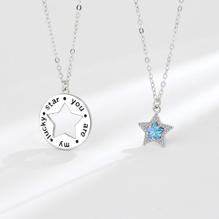 Love Rose S925 I You Are My Lucky Star Necklace For Couples Gift Sets - Image 4