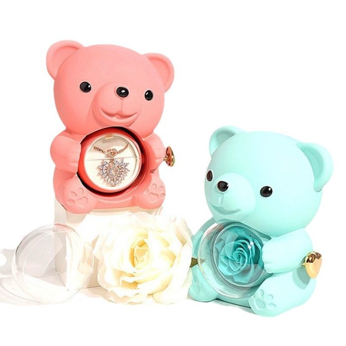 Eternal Rose Bear Gift Jewerlry Box - Image 5