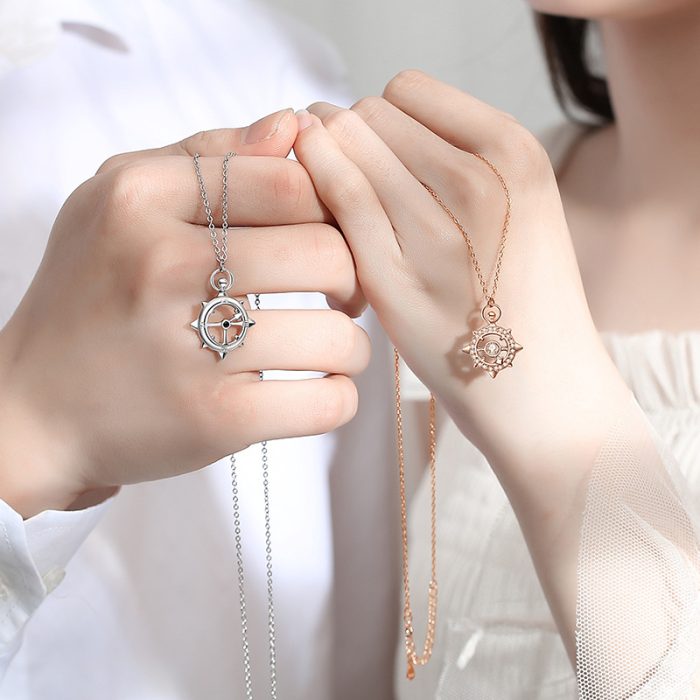 S925 I 5:20 Couple Necklace Set - Image 2