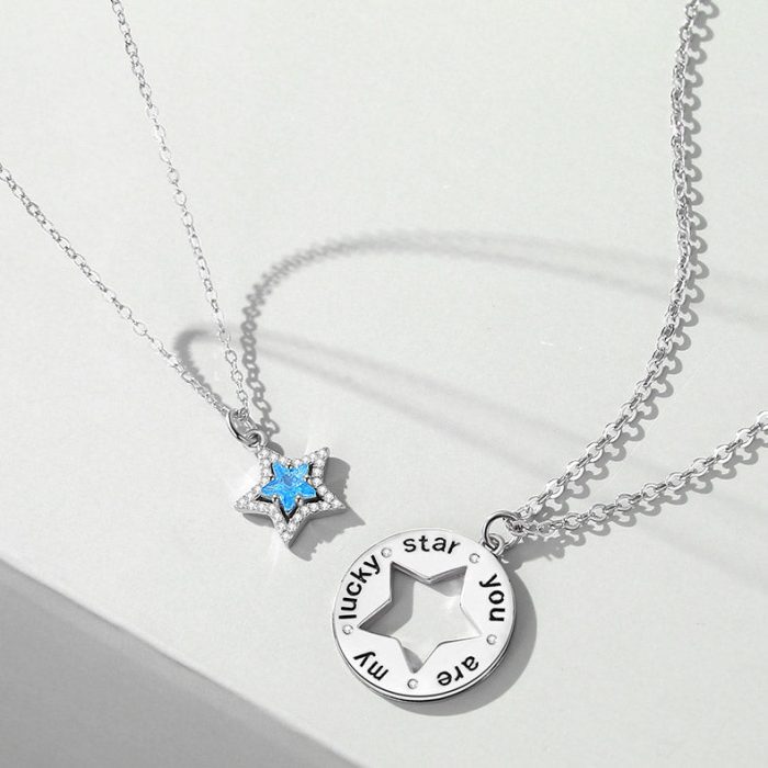 Eternal Passion S925 I You Are My Lucky Star Necklace For Couples Gift Sets - Image 4