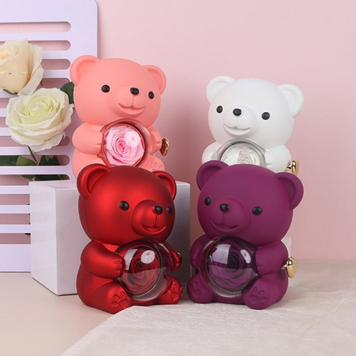 Eternal Rose Bear Gift Jewerlry Box - Image 3