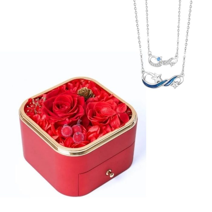 Eternal Rose S925 I Stars Matching Necklace For Couples Gift Sets