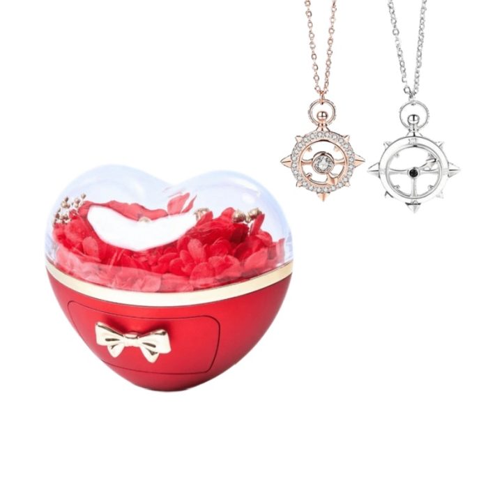 Love Rose S925 I 5:20 Couple Necklace For Couples Gift Sets