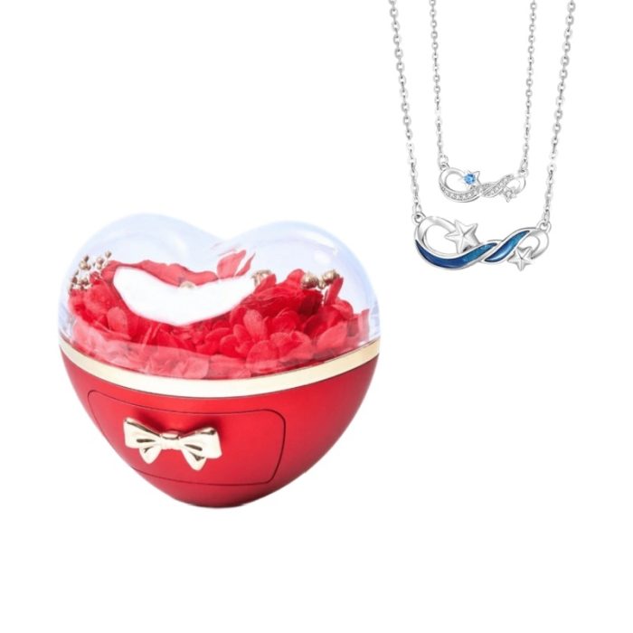 Love Rose S925 I Stars Matching Necklace For Couples Gift Sets