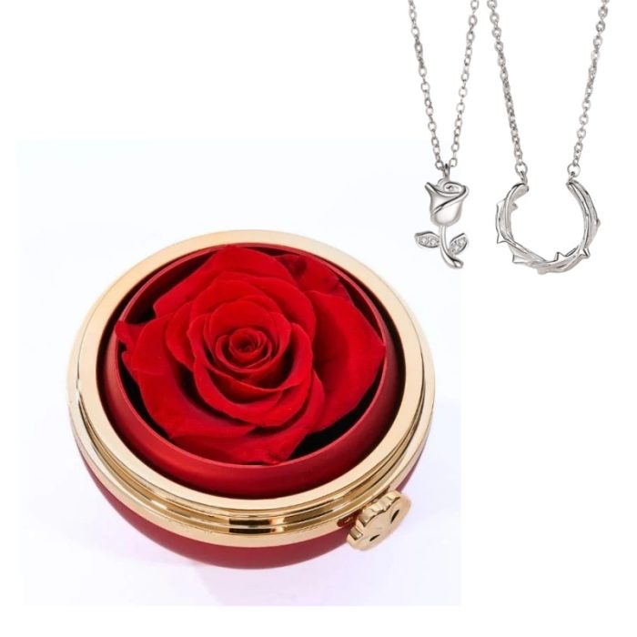 Eternal Passion S925 I Rose and Thorn Necklace For Couples Gift Sets