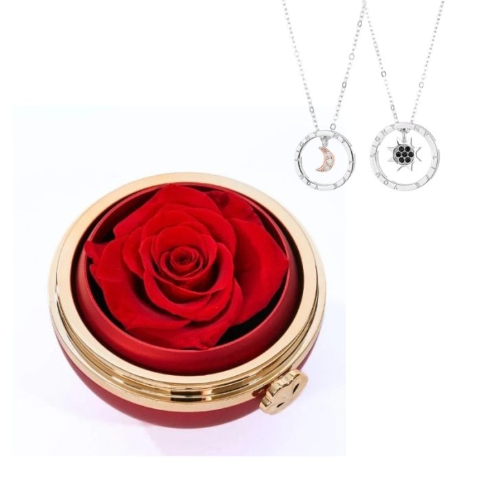 Eternal Passion S925 I Sun and Moon Promise Necklace For Couples Gift Sets